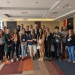 Lochmüller Lab members gather for a group photo at the Ottawa NMD poster session.